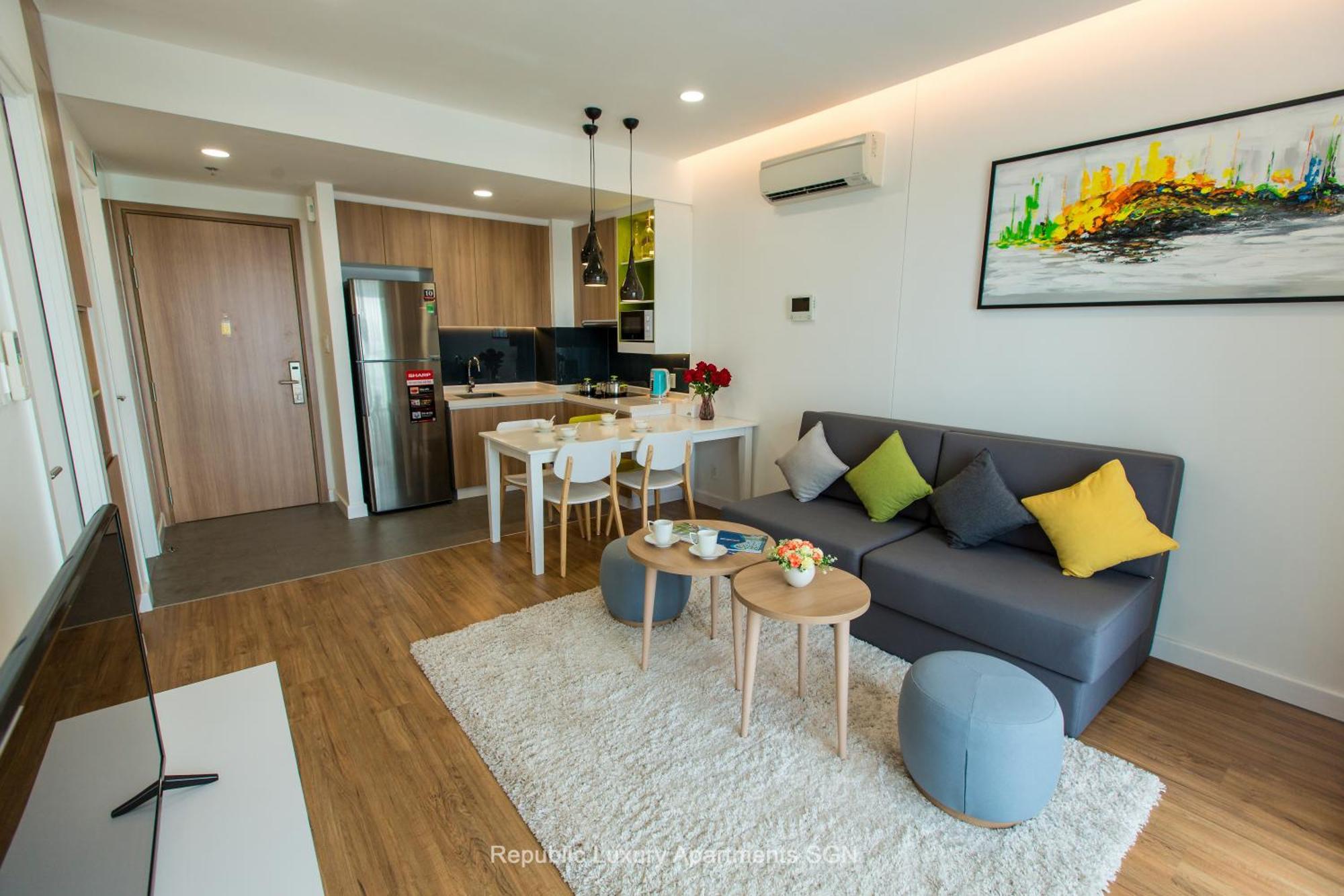 Republic Apartments Saigon Airport โฮจิมินห์ซิตี้ ภายนอก รูปภาพ